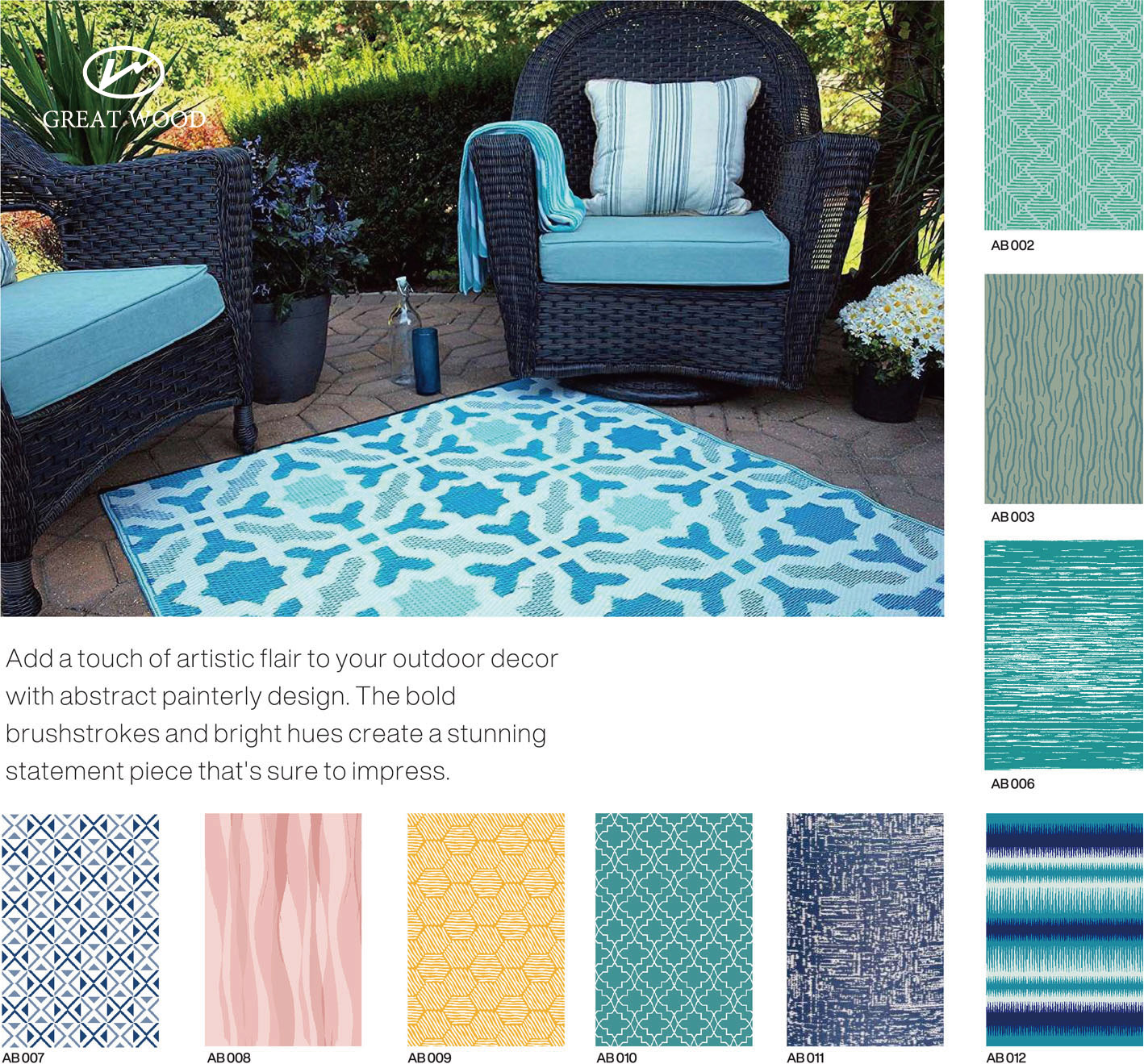 comfortable & breathable plastic mats GW660014