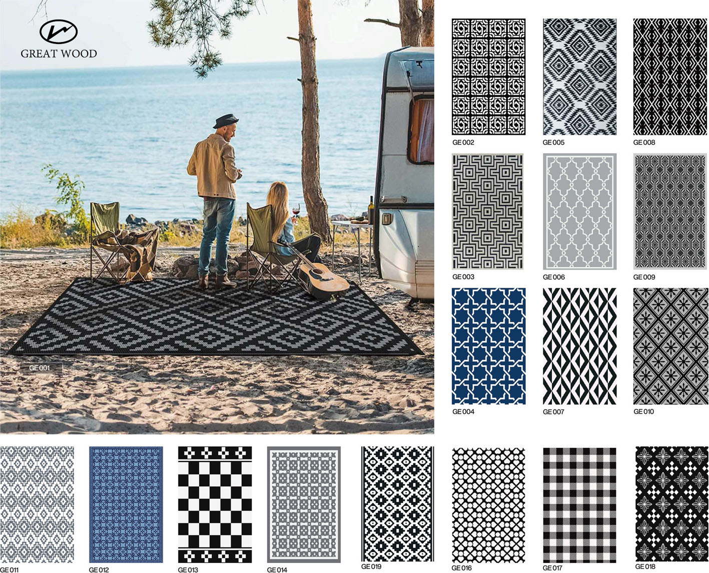 Super September Hot Sale Geometric Pattern  Rug GW660015
