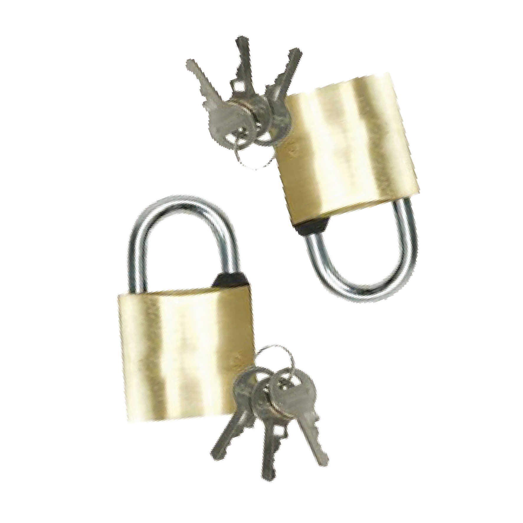 Brass Padlocks Twin Pack GW8256