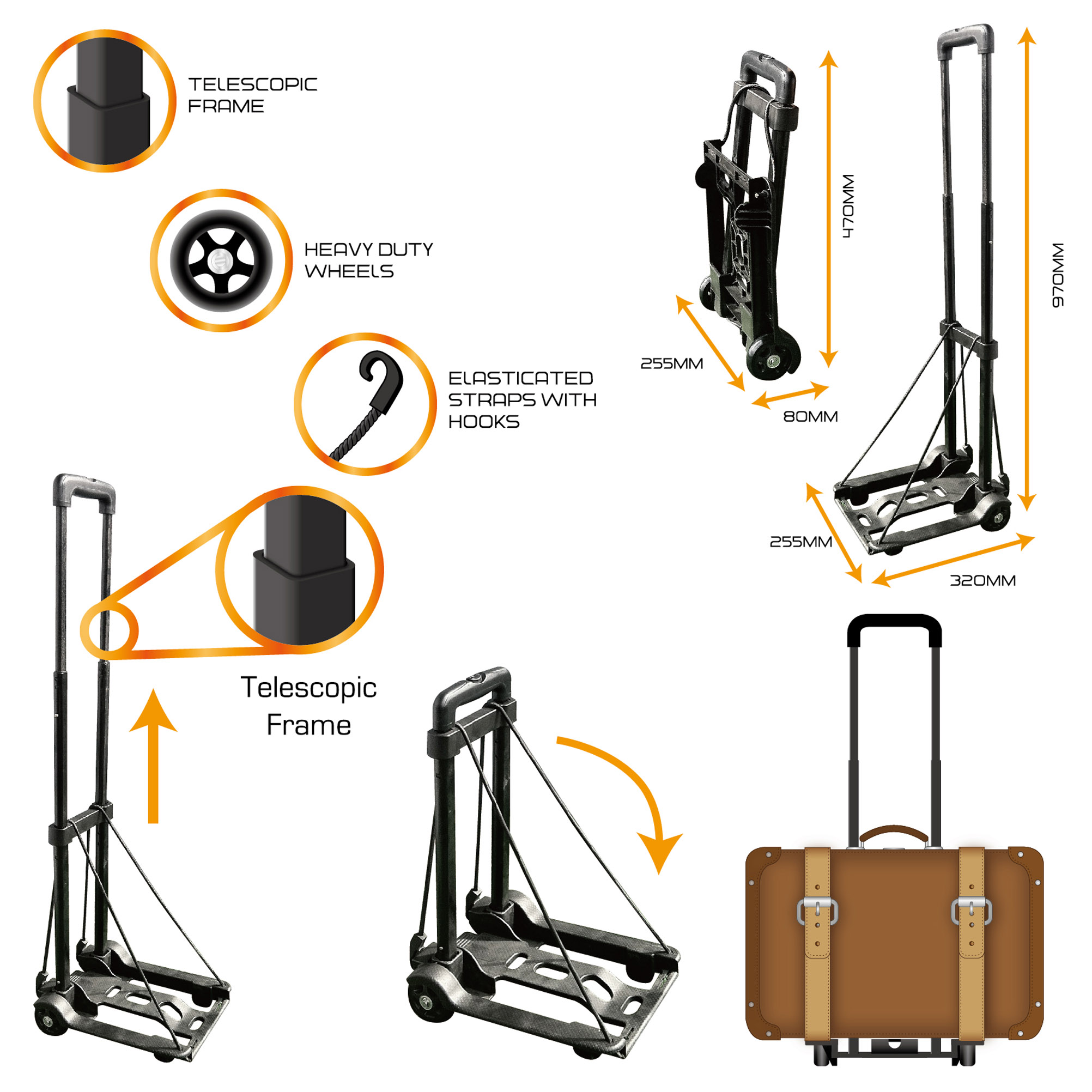Folding Luggage Carrier GW9646