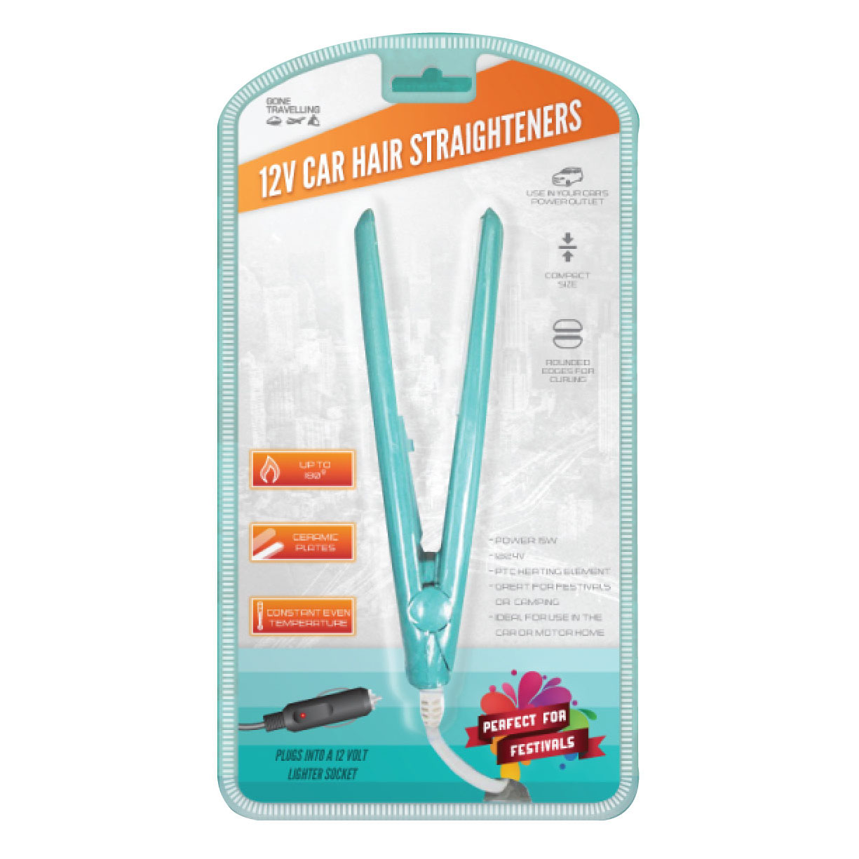 12V Car Hair Straighteners GW9624
